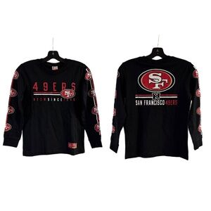 NWT Kids San Francisco 49ers Logo Long Sleeve Tee Size 10/12